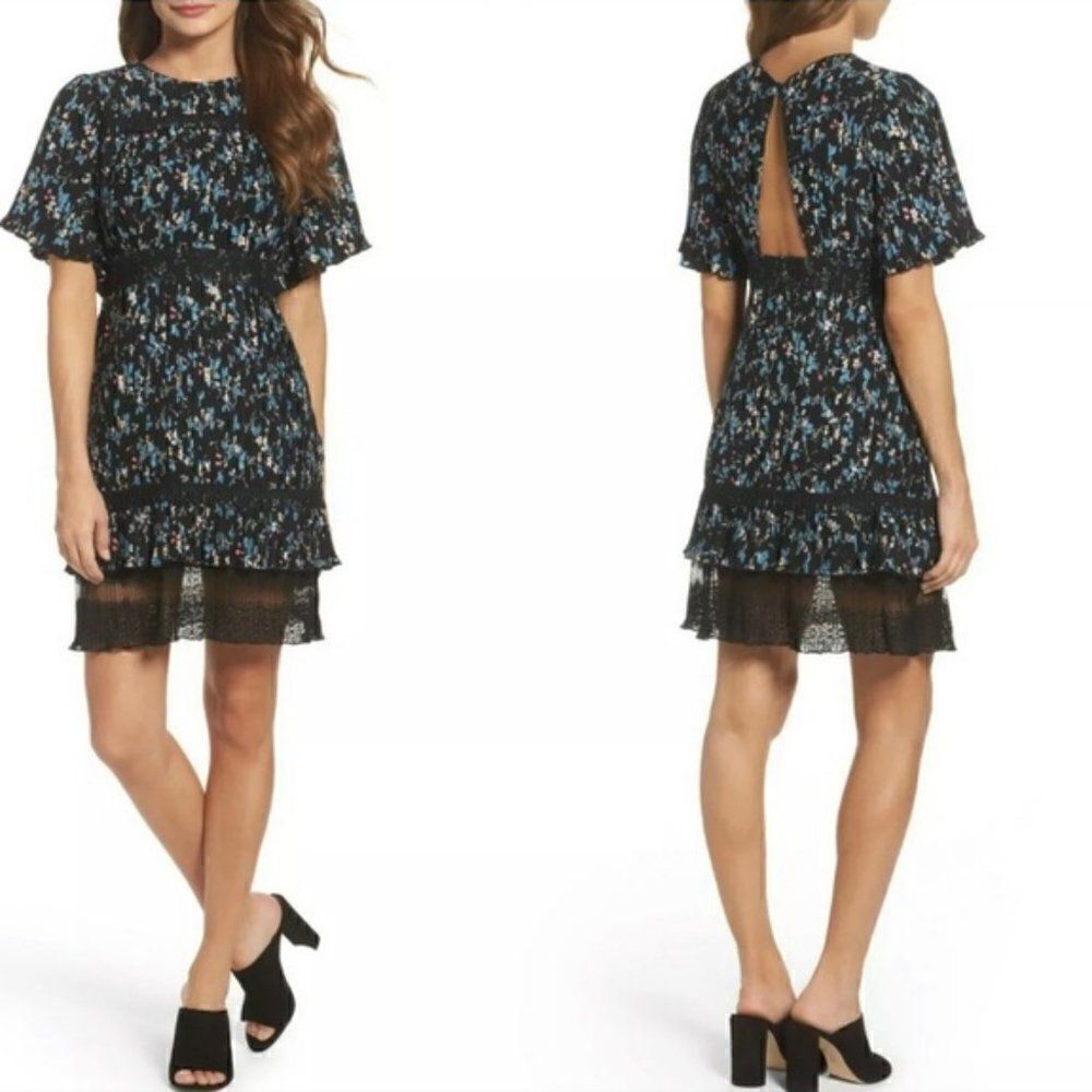 NWT Chelsea28 Guipure Floral Dress Sz XS